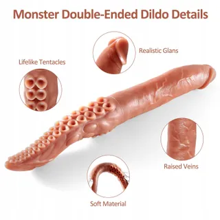 SHKANLA Siliconen Dildo 42cm Realistisch Tentakel Koppels Singles — miniatuur 3