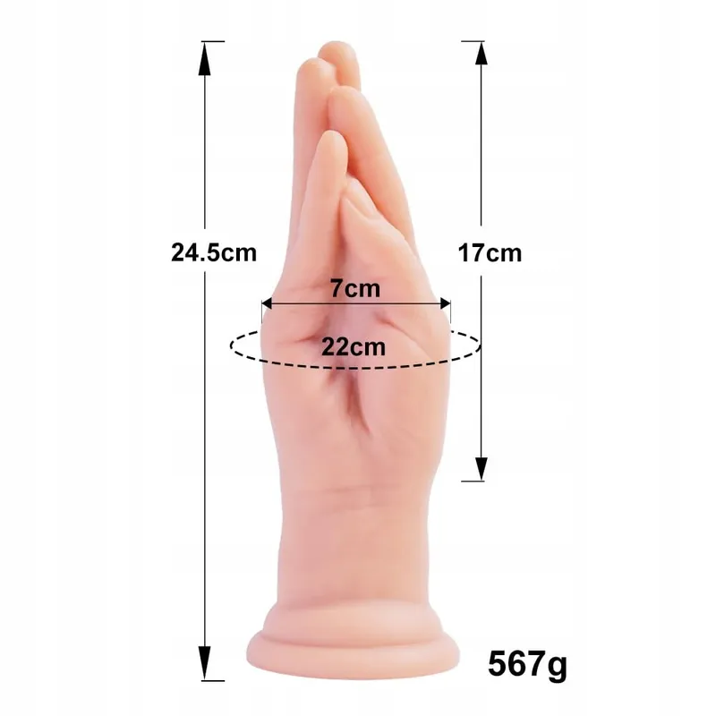 REALISTISCHER Siliconen Dildo 24cm met Zuignap — foto 6