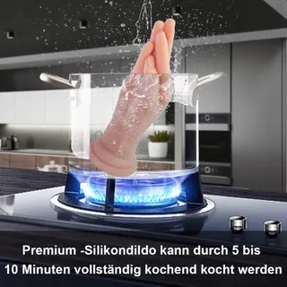 REALISTISCHER Siliconen Dildo 24cm met Zuignap — miniatuur 4