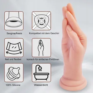 REALISTISCHER Siliconen Dildo 24cm met Zuignap — miniatuur 2