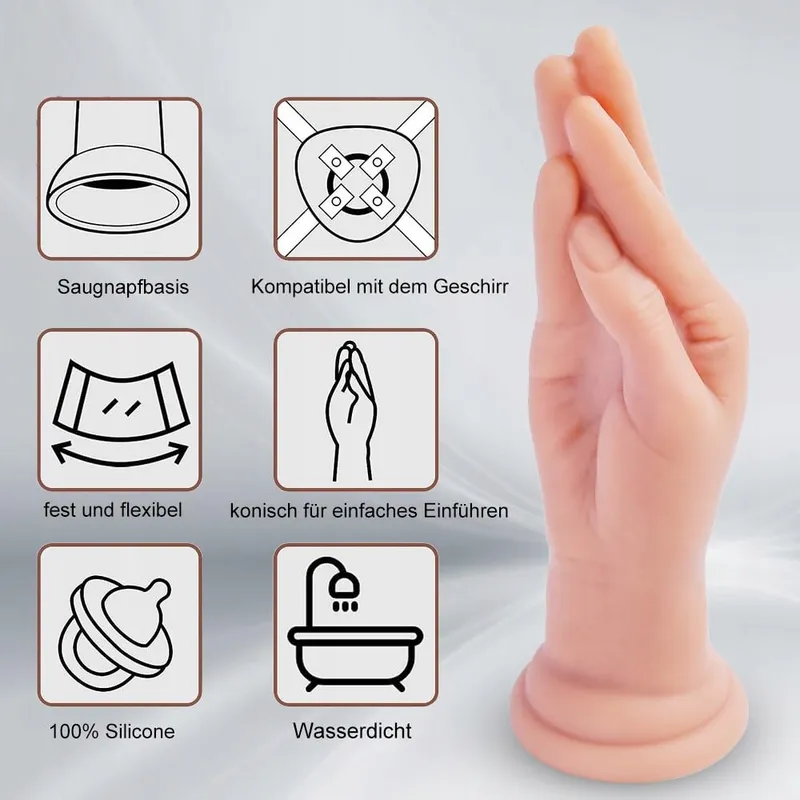 REALISTISCHER Siliconen Dildo 24cm met Zuignap — foto 2