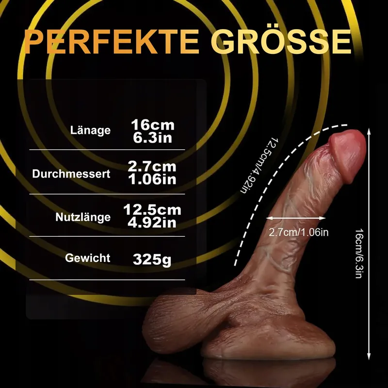 CHICLSQ Realistische Siliconen Dildo Met Sterke Zuignap — foto 5