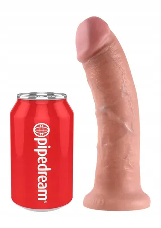 KING COCK Realistische Dildo 20cm Huidskleur — miniatuur 5