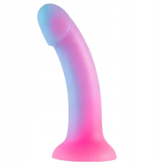 Realistische Siliconen Dildo 18cm Regenboog Zuignap — miniatuur 1