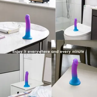Dildo 20cm Siliconen met Zuignap voor Vaginaal en Anaal — miniatuur 6