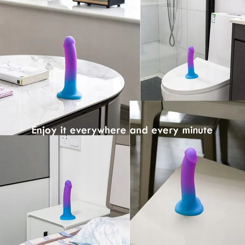 Dildo 20cm Siliconen met Zuignap voor Vaginaal en Anaal — foto 6