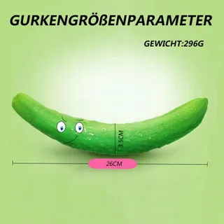 Komkommer Dildo Vibrator G-Punt 26cm 10 Trilstanden — miniatuur 3
