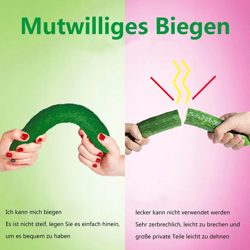 Komkommer Dildo Vibrator G-Punt 26cm 10 Trilstanden — foto 6