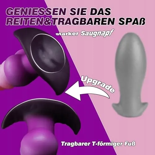 Fantasy Monster Siliconen Anaalplug XL met Zuignap — foto 2