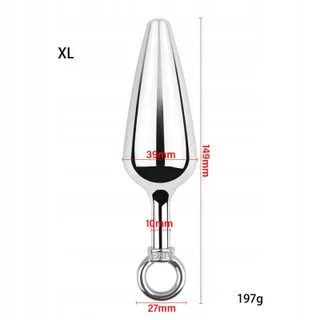 GERRIT Stalen Analplug met Ring Prostaat Dildo SM Speelgoed L — miniatuur 6