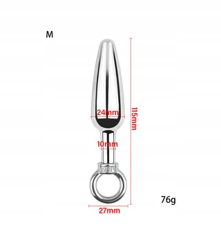 GERRIT Stalen Analplug met Ring Prostaat Dildo SM Speelgoed L — miniatuur 4