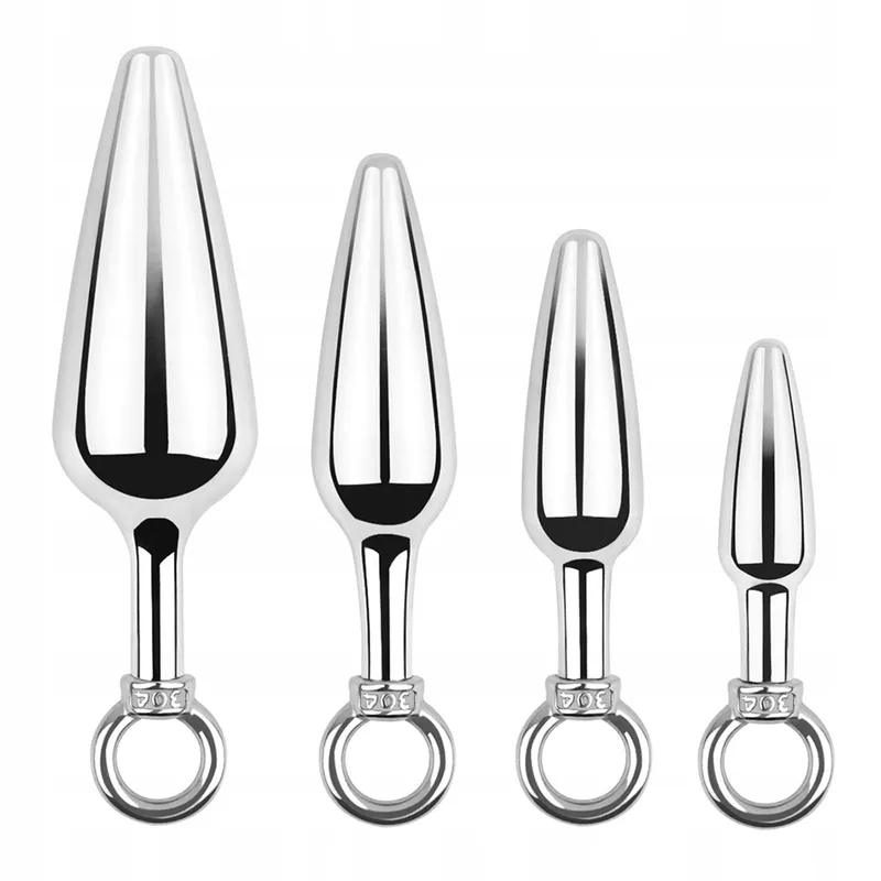 GERRIT Stalen Analplug met Ring Prostaat Dildo SM Speelgoed L — foto 1