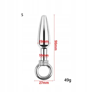 GERRIT Stalen Analplug met Ring Prostaat Dildo SM Speelgoed L — miniatuur 3