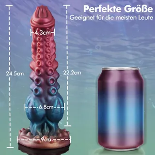 FANTASY Tentakel Monster Dildo 24cm Siliconen Zuignap — miniatuur 2