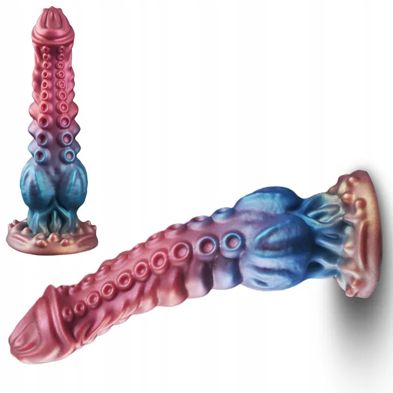 FANTASY Tentakel Monster Dildo 24cm Siliconen Zuignap — foto 8