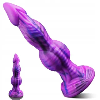 HORSE DILDO Siliconen Fantasy Dildo 3 Knopen Zuignap 25cm Voor Paren — miniatuur 1