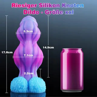 FANTASY KNOT Dildo XXL Alien Siliconen Analplug Paren — miniatuur 3