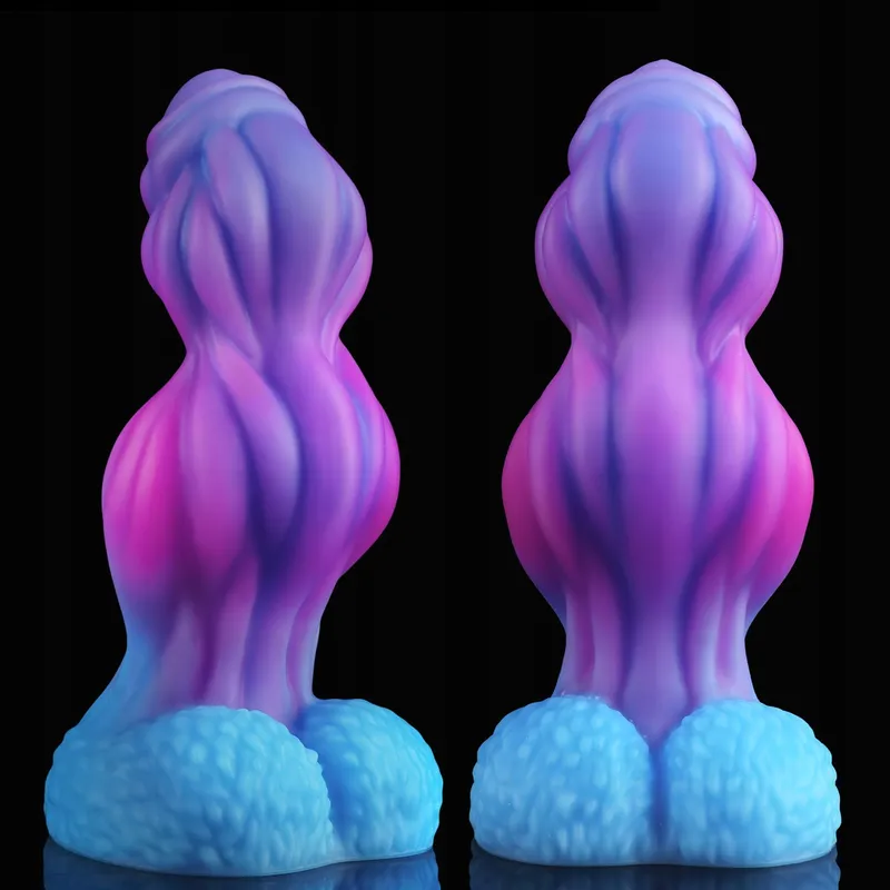 FANTASY KNOT Dildo XXL Alien Siliconen Analplug Paren — foto 1