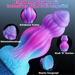 FANTASY KNOT Dildo XXL Alien Siliconen Analplug Paren — miniatuur 4