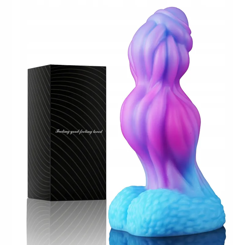 FANTASY KNOT Dildo XXL Alien Siliconen Analplug Paren — foto 8