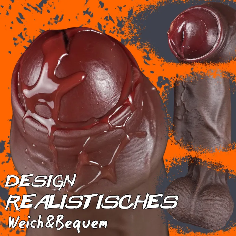 SCHWARZ Realistische XXL Dildo Silicone 24.5cm met Zuignap — foto 3
