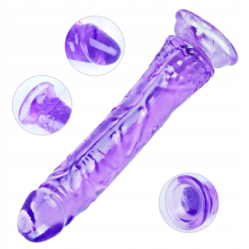 Paarse Dildoset 16,5-24,5cm met Zuignap Beginners — foto 6