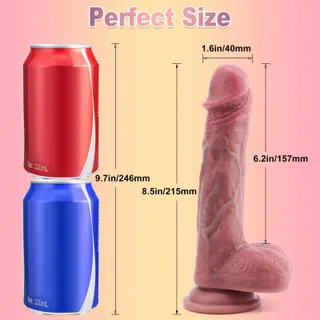 Realistische Siliconen Dildo Zuignap Koppels en Singles — miniatuur 4