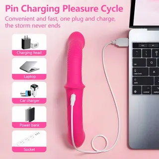 TOKHUB Vibrerende Dubbele Dildo Siliconen Verstelbaar Harnas — miniatuur 7