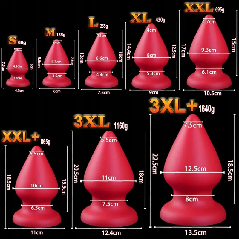 LEYUYE Grote Anale Plug Analdildo Zuignap XXL — foto 2