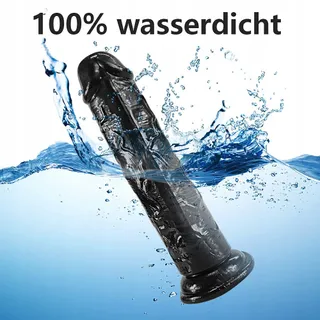 XXL Realistische Zwarte Dildo 25cm Met Zuignap G-spot Anaal — miniatuur 4