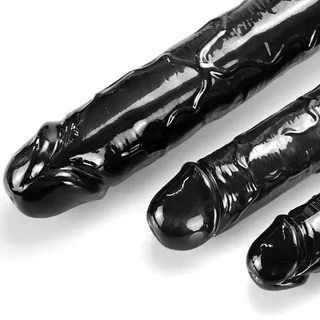 XXL Realistische Zwarte Dildo 25cm Met Zuignap G-spot Anaal — miniatuur 7
