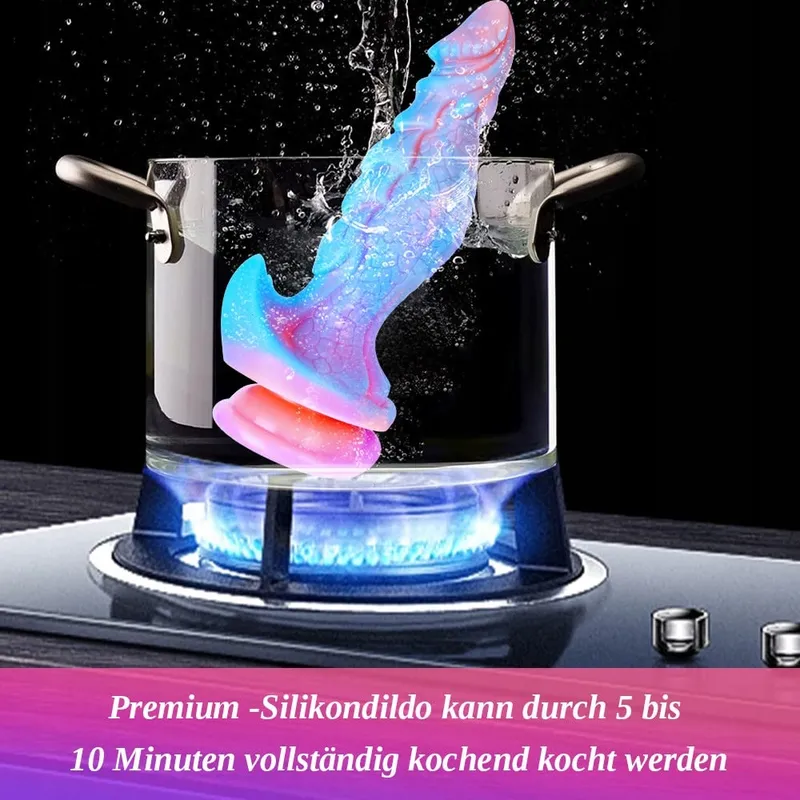 MONSTER Fantasy Dildo 25cm Siliconen Draak XL met Zuignap — foto 3