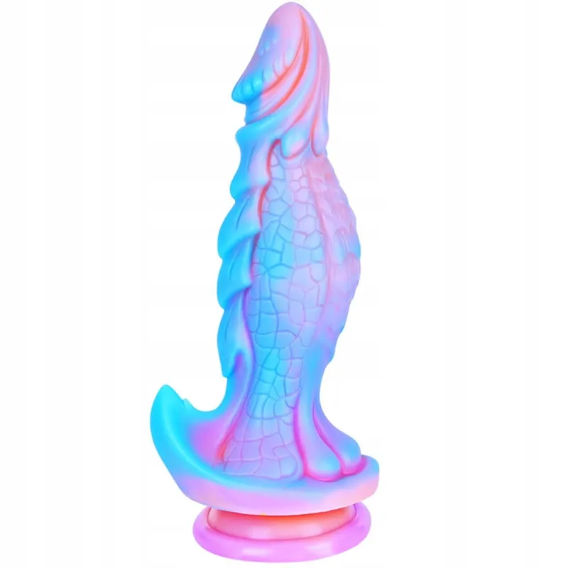 MONSTER Fantasy Dildo 25cm Siliconen Draak XL met Zuignap — foto 1