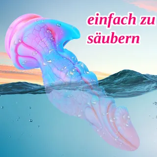 MONSTER Fantasy Dildo 25cm Siliconen Draak XL met Zuignap — miniatuur 7