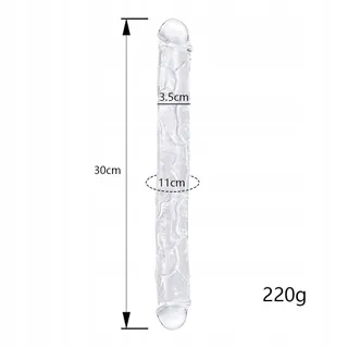 REALISTISCHER Dubbele Dildo 30cm Flexibel Transparant Voor Paren — miniatuur 2
