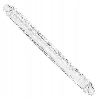 REALISTISCHER Dubbele Dildo 30cm Flexibel Transparant Voor Paren — miniatuur 1