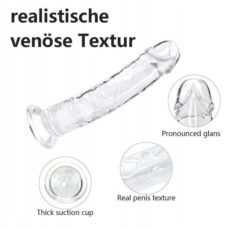 LITTLE TOYS Dildo 18cm Realistisch Zacht Zuignap — foto 4