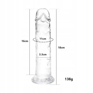 LITTLE TOYS Dildo 18cm Realistisch Zacht Zuignap — miniatuur 2