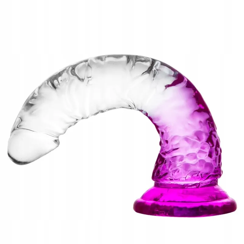 GRADIENT Doorzichtig Paars Zuignapdildo 3 Maten — foto 3