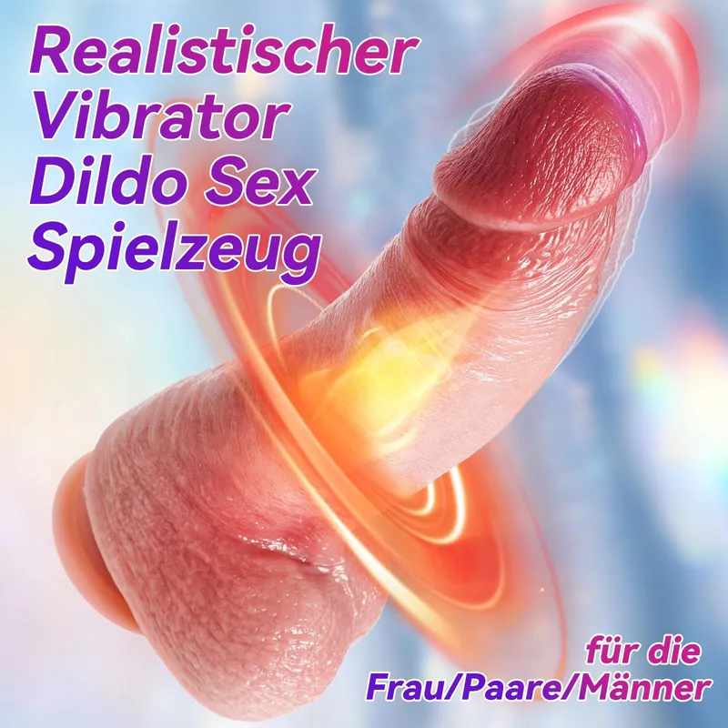 XXL Realistische Vibrator Dildo 21cm Siliconen Zuignap — foto 2