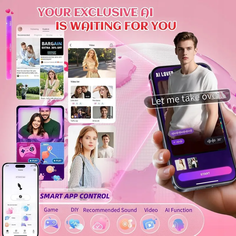 AI-SYNC Anale Set 4-delig met Anale Douche en Vibrator App — foto 4