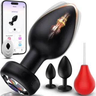 AI-SYNC Anale Set 4-delig met Anale Douche en Vibrator App — miniatuur 8