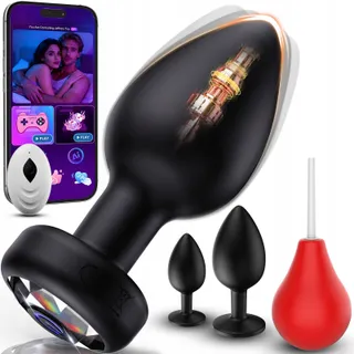 AI-SYNC Anale Set 4-delig met Anale Douche en Vibrator App