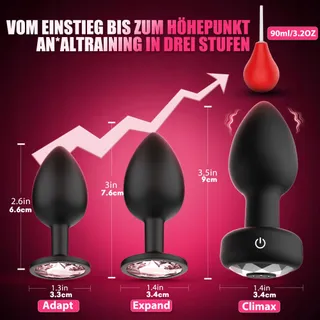 AI-SYNC Anale Set 4-delig met Anale Douche en Vibrator App — miniatuur 3