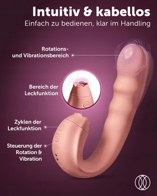 INTIMA LURE Clitorisstimulator met Likfunctie Rotatie G-Punt — miniatuur 2