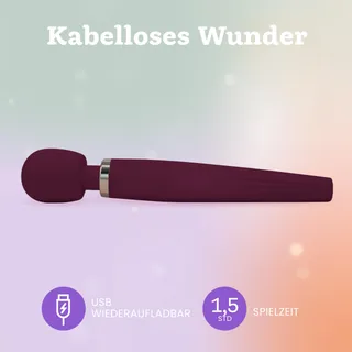 DELUXE Vibrator Waterdicht Draadloos 5 Standen Silicone — miniatuur 4