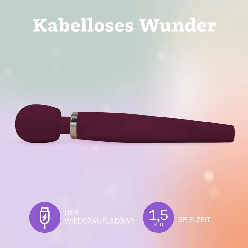 DELUXE Vibrator Waterdicht Draadloos 5 Standen Silicone — foto 4
