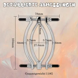 Metalen Verstelbaar Speculum Fetisch BDSM — miniatuur 6
