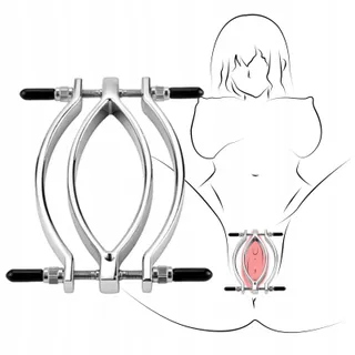 Metalen Verstelbaar Speculum Fetisch BDSM — miniatuur 1