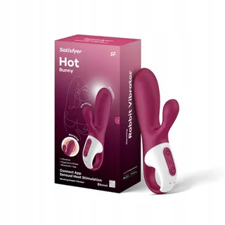 SATISFYER Hot Bunny Konijn Vibrator Bluetooth Warmtefunctie Siliconen